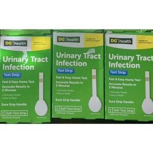 3 Lot Dg Health Home Test Urinary Tract Infection Test Strips